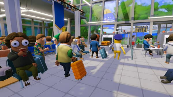 Dear Passengers airport terminal before boarding